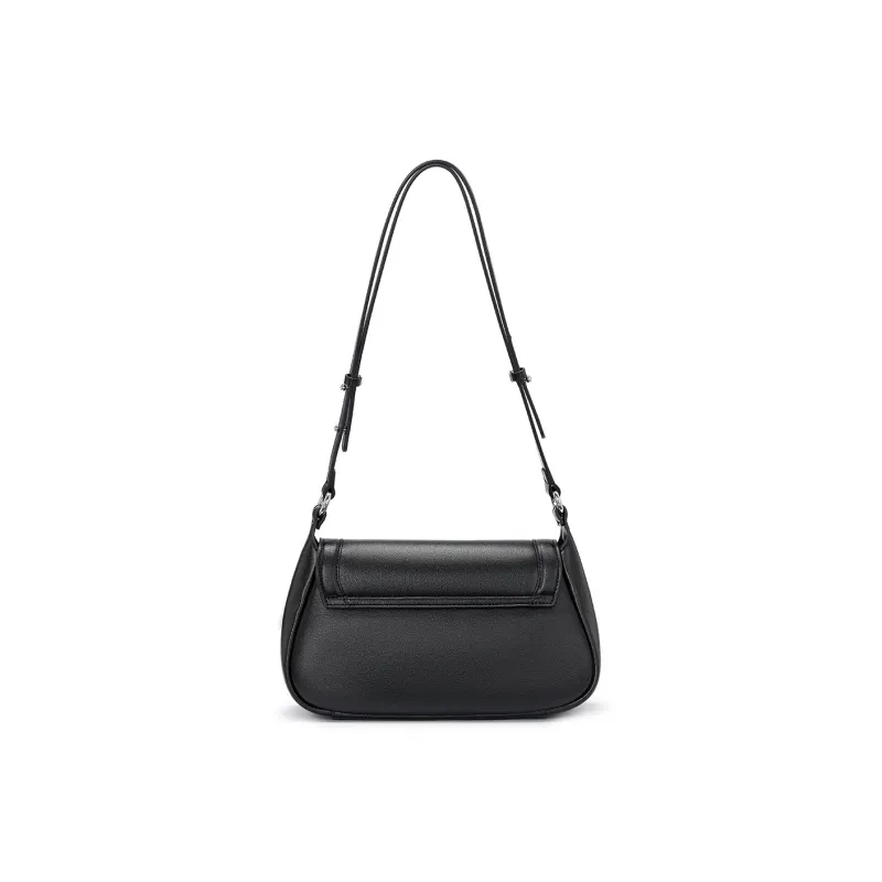 ROBERTA DI CAMERINO Synthetic Leather Shoulder Bag Women's Black/Apricot-2