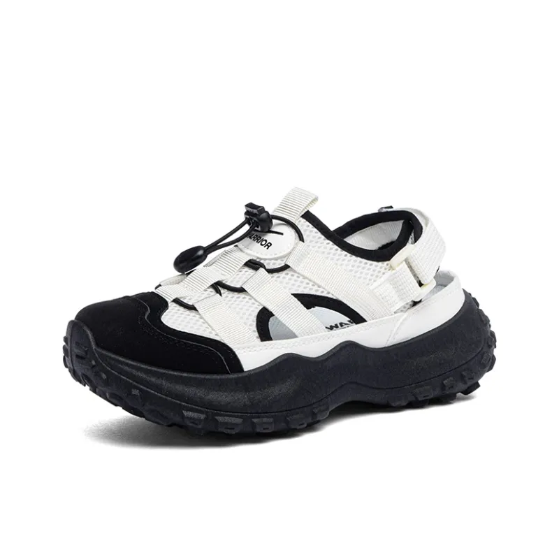Warrior Slip Resistant And Breathable River Trekking Shoes Women's Beige Black-1