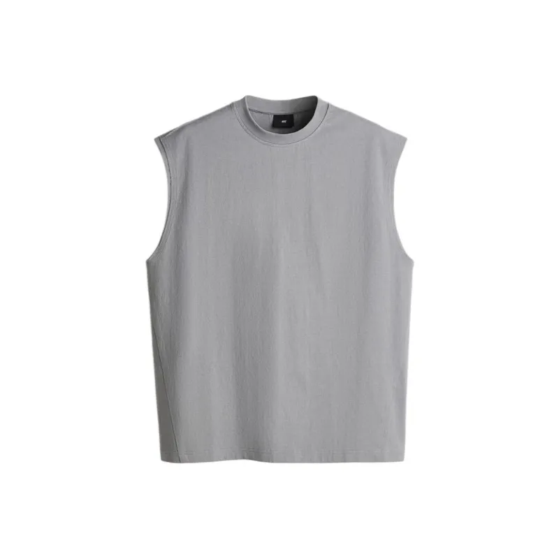 H&M Tank Tops Men Gray-0