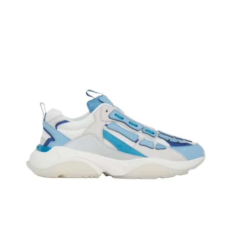 AMIRI Bone Runner Low Top Casual Shoes Men's Blue-1