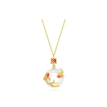 SINO GEM Chalcedony Jade Necklaces Women's