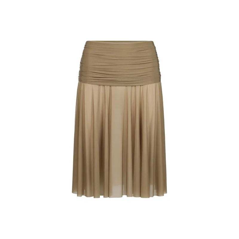 SKIMS SS25 MILKY SHEER MIDI SKIRT Casual Long Skirt Women's-0