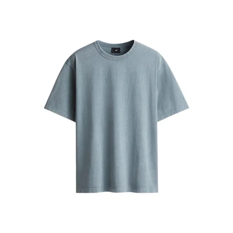 H&M T Shirts Men Green-0