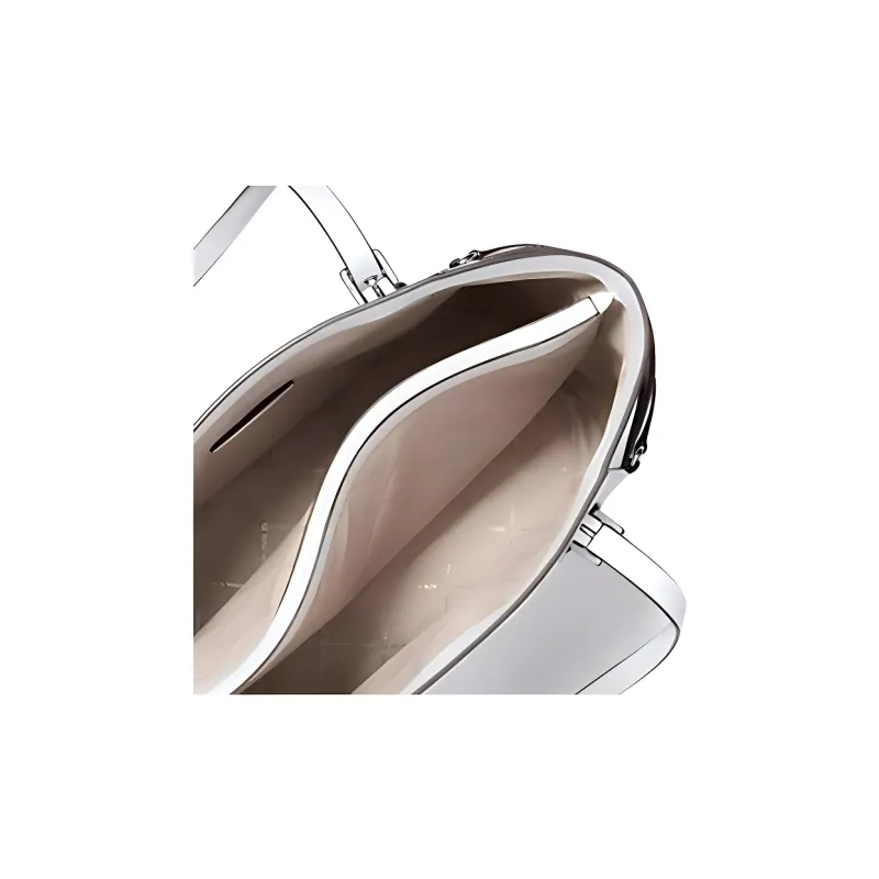 MICHAEL KORS Voyager Leather Shoulder Bag Tubas Women's White-2