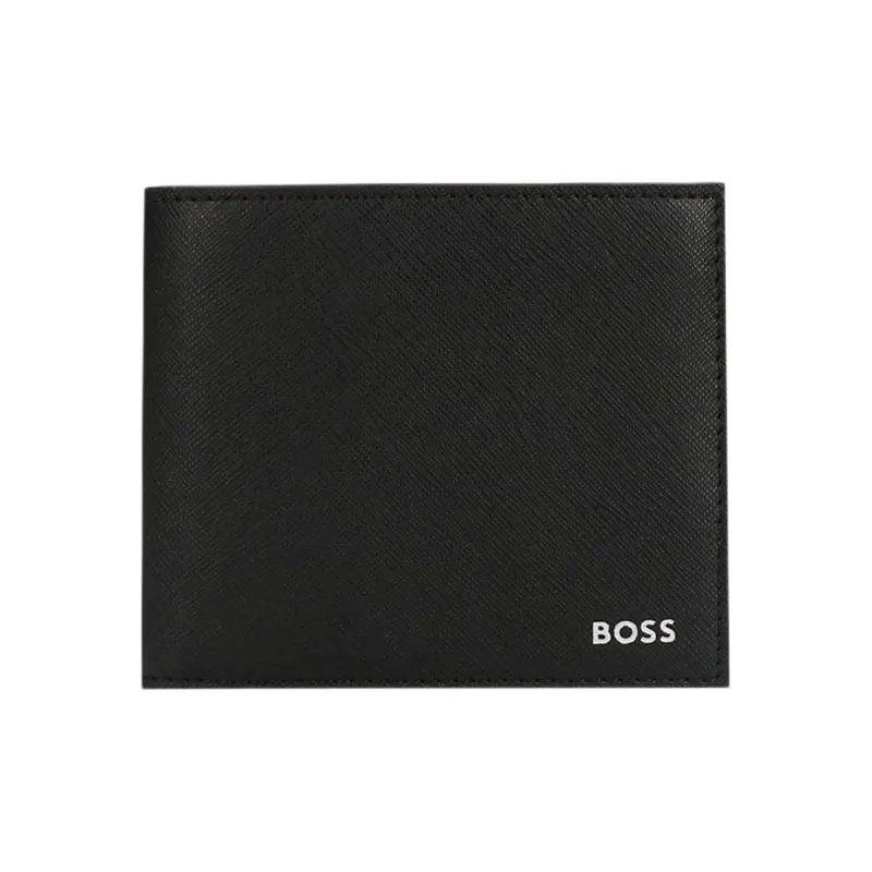 BOSS 8CC Brand Logo Wallet Regular Men's Black-0