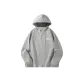 [Outdoor UPF50+Ice Silk Sun Protection]Concrete Gray (Mf Pixel Label Chest Logo)