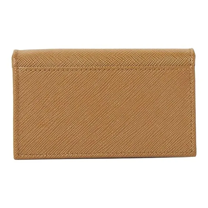 PRADA Cow Leather Wallet Women's Brown-2