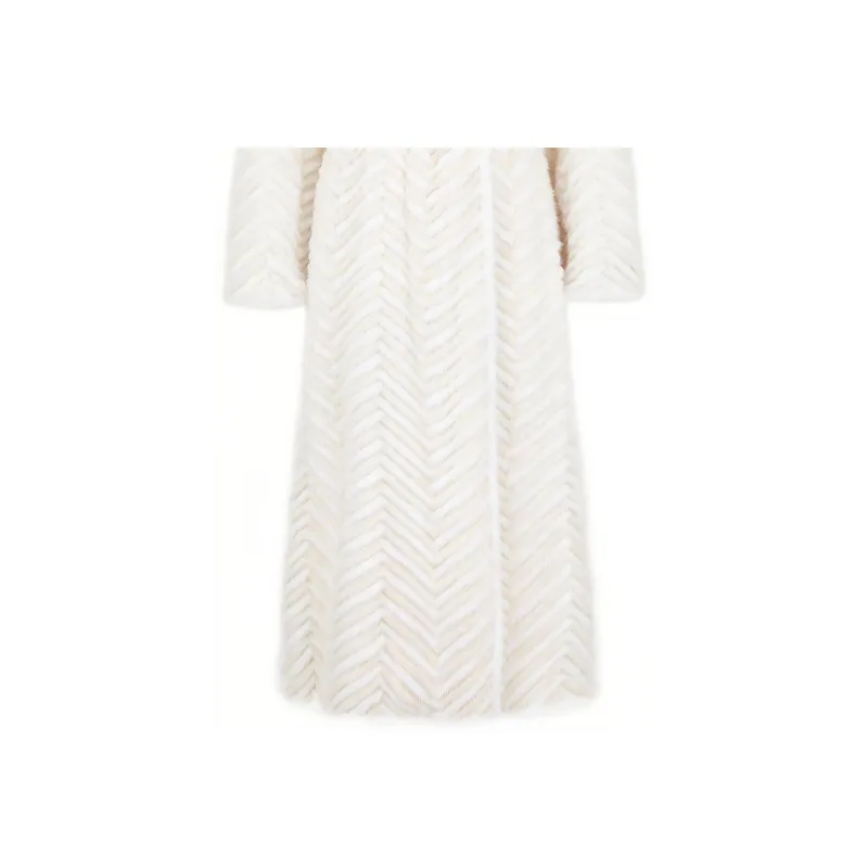 FENDI FW22 Leather Jacket Women's White-3