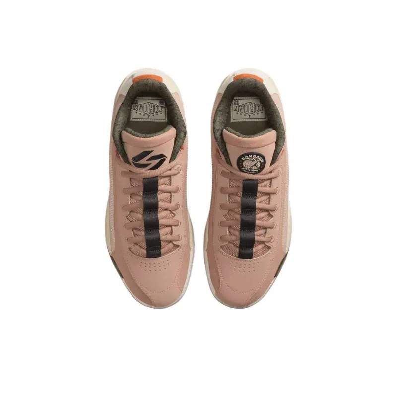 The Dongdan x Jordan Luka .77 Anti Slip Wear Resistant Low Top Basketball Shoes Men's Beige-3
