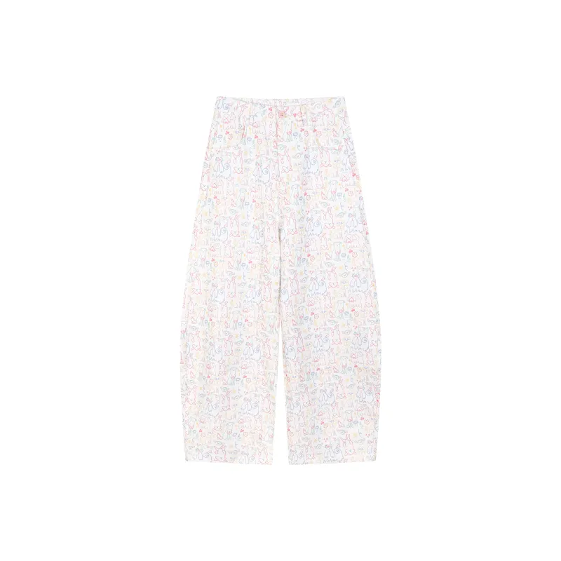 Umoumo Casual Pants Women's White-0