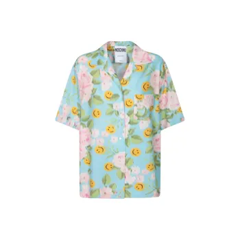 MOSCHINO X Smiley Silk Shirt