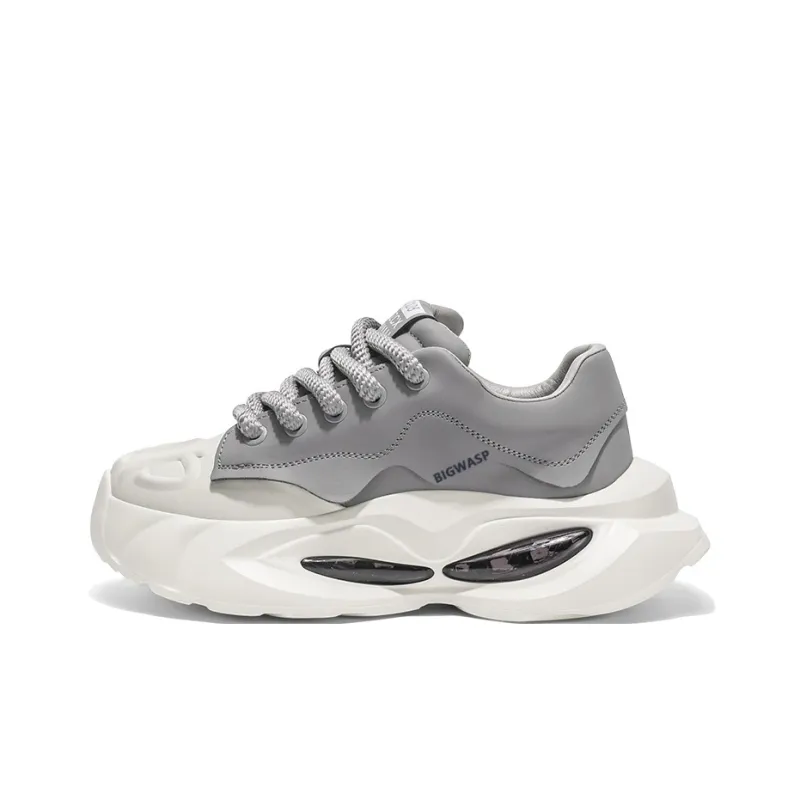 BIGWASP Cushioning Height Increase Low Top Chunky Sneakers Men's-3