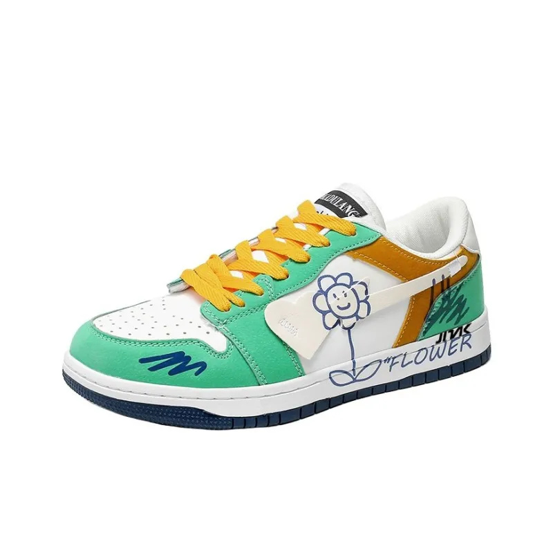 Kinglake Anti Slip Wear Resistant Low Top Skateboard Shoes Unisex-2