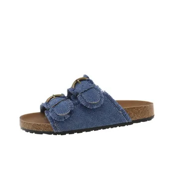 WUJI Slip Resistant Abrasion Resistant Slide Slippers Women's