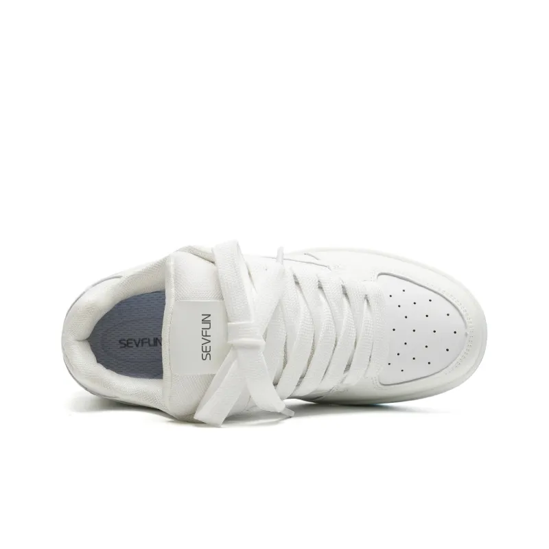 7 SEVFUN Low Top Skateboard Shoes Unisex Gradient White Blue Box Included-6
