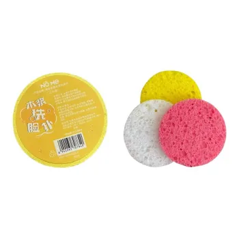 NOME Multicolor Wood Pulp Face Cleansing Pad Skin Friendly