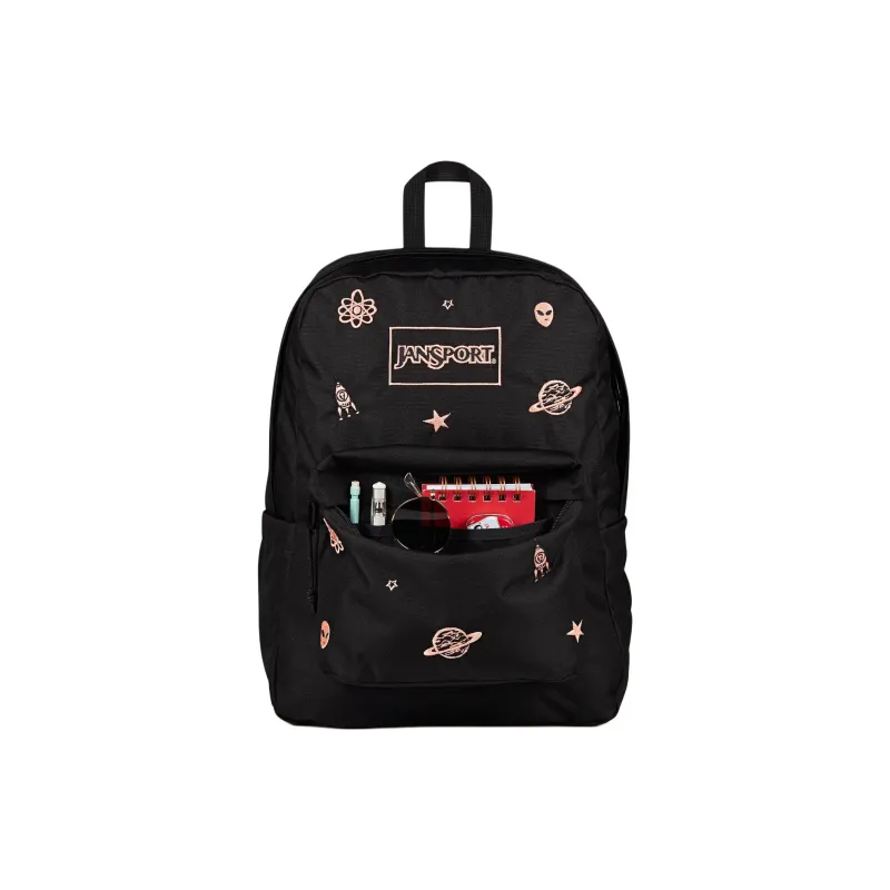 JanSport Polyester Backpack Unisex Black-5