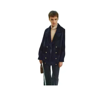 INSUN Coats Women's Navy Blue
