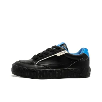 VANSSI Low Top Skateboard Shoes Men's Black Blue