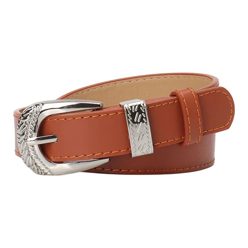 JEANSWEST PU Leather Belts Women's 2.4CM-11