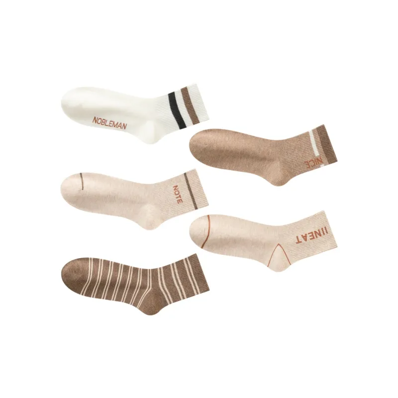 The Temptation Of The Muse Mid Calf Socks Men's 5 Pack-10