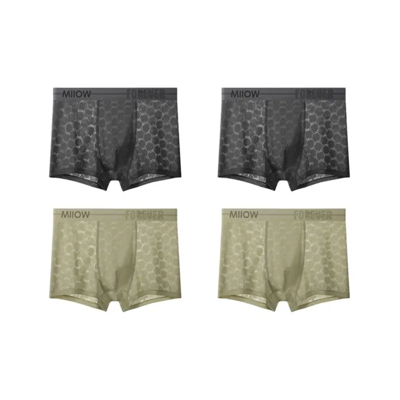 MIIOW Trendy Party Collection Cooling Summer Collection Underpants Men's Combo Set-23