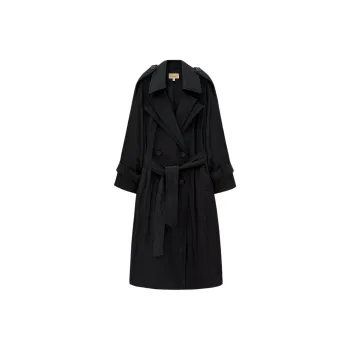 INSUN Trench Coats Women's Black