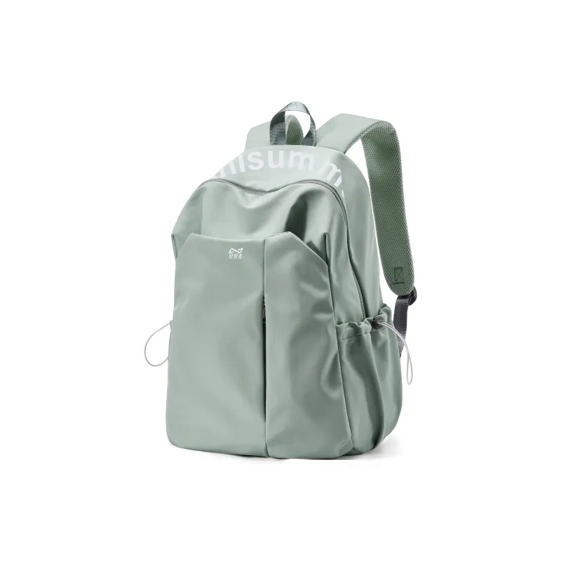 KEYSTREET Fabric Backpack Laptop Backpack Tubas Unisex Black/Ecru/Green/Blue/Burgundy-58