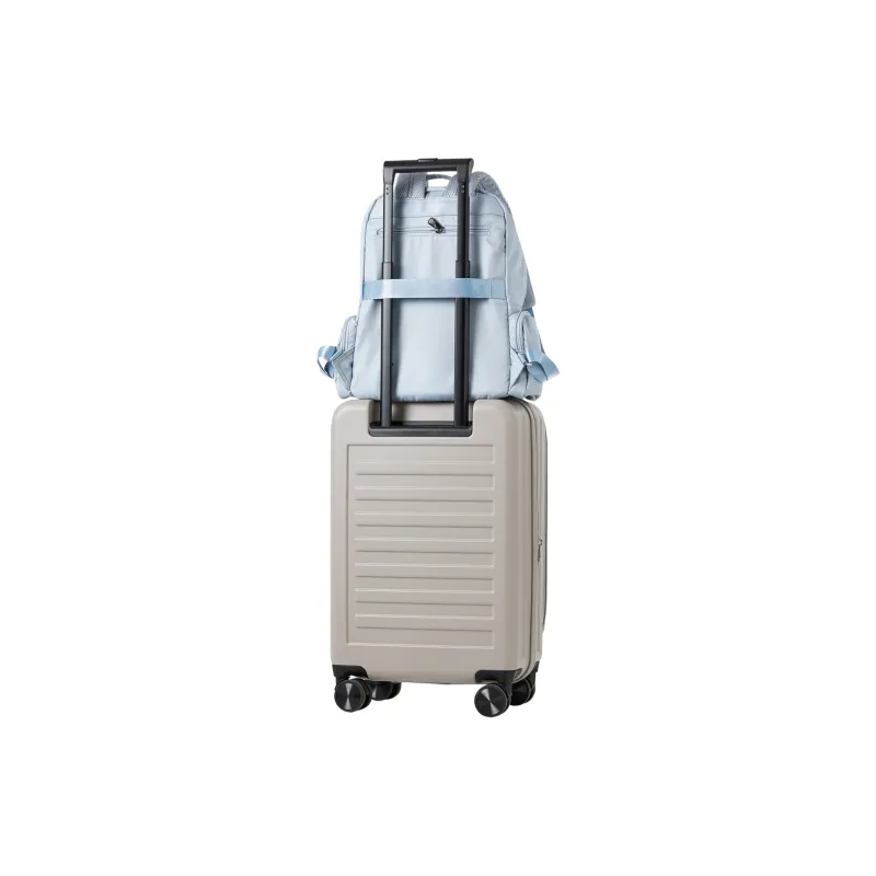 KANGOL Fabric Backpack Tubas Unisex Glacier Blue/Black/Milkshake Pink/Ivory White/Gold Brown-4