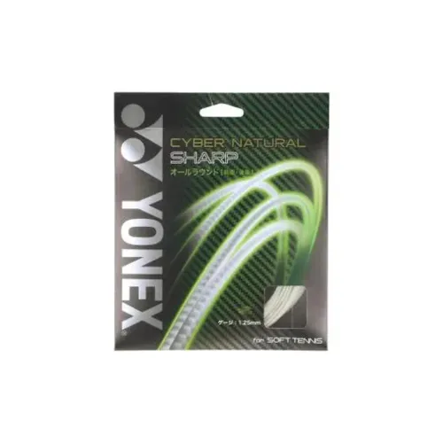 YONEX Tennis Racket Strings Polyester Unisex 12m*1.25mm Bright Orange Nylon Unisex 1.25mm*11 Beige White