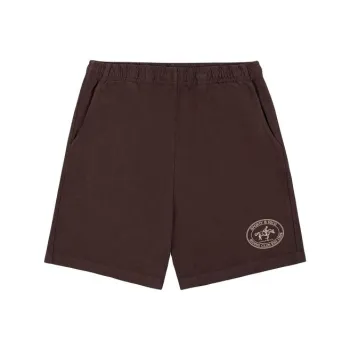 SPORTY & RICH SS25 Casual Shorts Unisex Chocolate