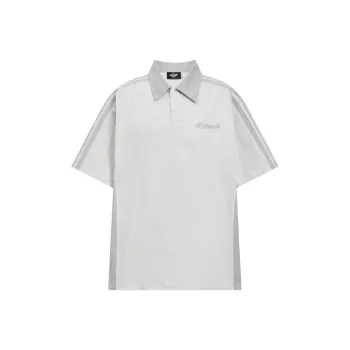 404MOB GANG Polo Shirts Unisex White Heather Gray