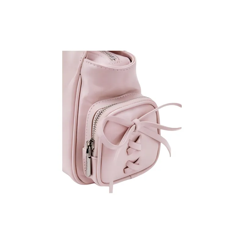MCMIKO Cow Leather Handbag, Shoulder Bag Regular Women's Jelly Pink-3