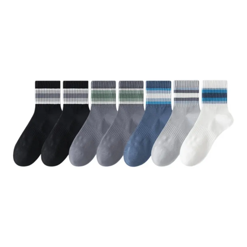 7 SEVFUN Mid Calf Socks Men's Combo Set-20