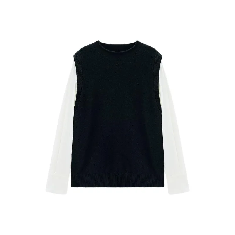 INSUN Cashmere Sweaters Women's Navy Blue-0