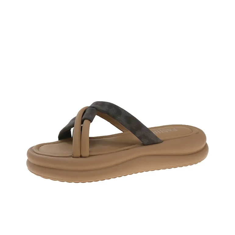 WUJI Rubber Sole Slip Resistant Abrasion Resistant Slide Slippers Women's-9