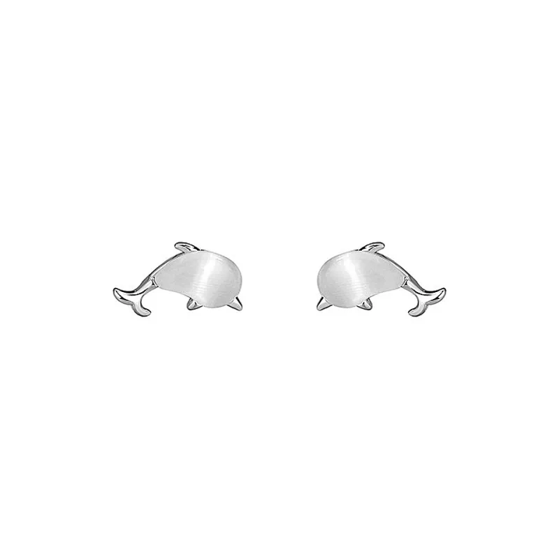 CENTURY&KINDLE S925 Silver Stud Earrings Women's-0