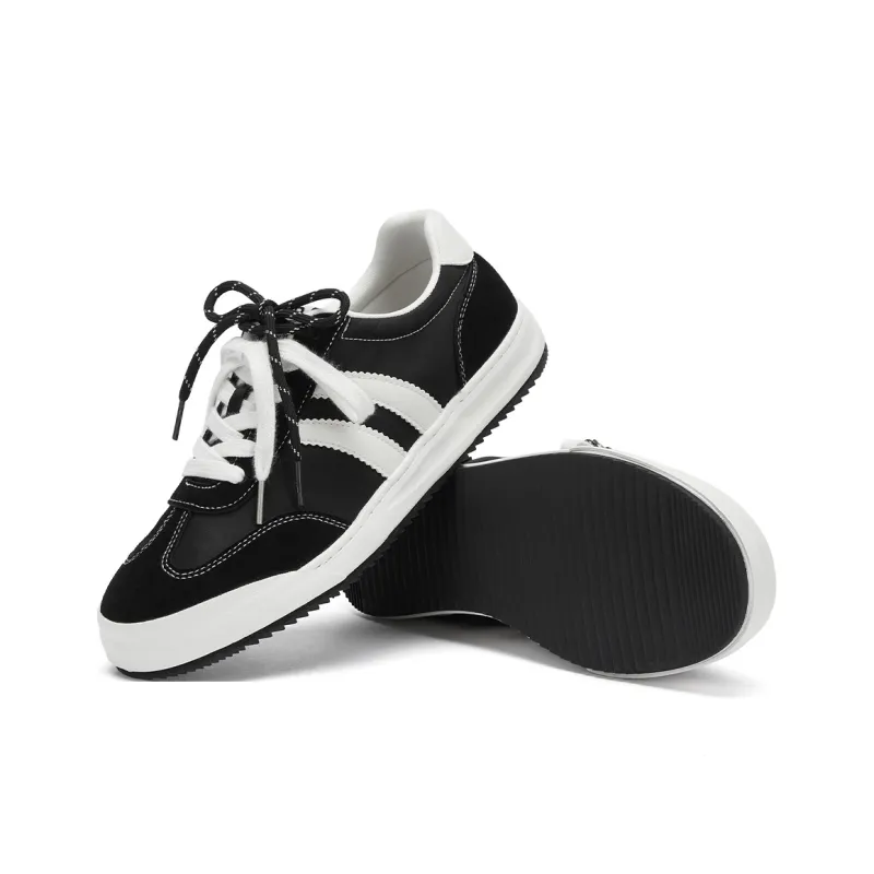Hotwind Double Shoelace German Army Trainers Anti Slip Wear Resistant Low Top Skateboard Shoes Men's-3