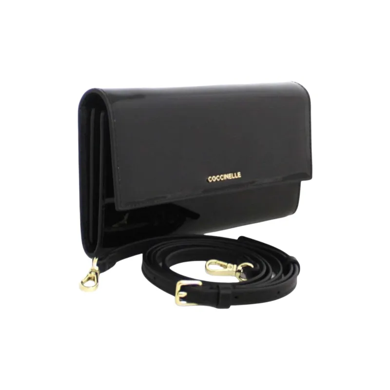 COCCINELLE Leather Wallet Women's Black-1