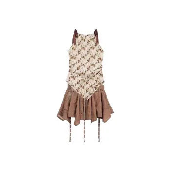 MIMOSA CHUR High Rise Pleated Half Length Short Skirt Clothing Sets Women's