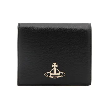 Vivienne Westwood Rigid Thermosetting Polyurethane Wallet Women's Black