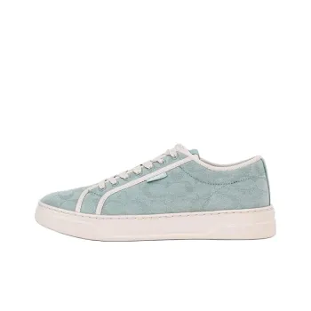 COACH Low Top Canvas Shoes Men's Mint Green