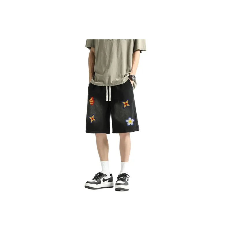 FONDLOOK Denim Shorts Men-0