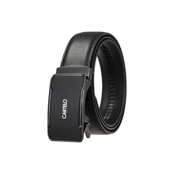 CARTELO Cow Leather Belts Men's Width 3.5CM
