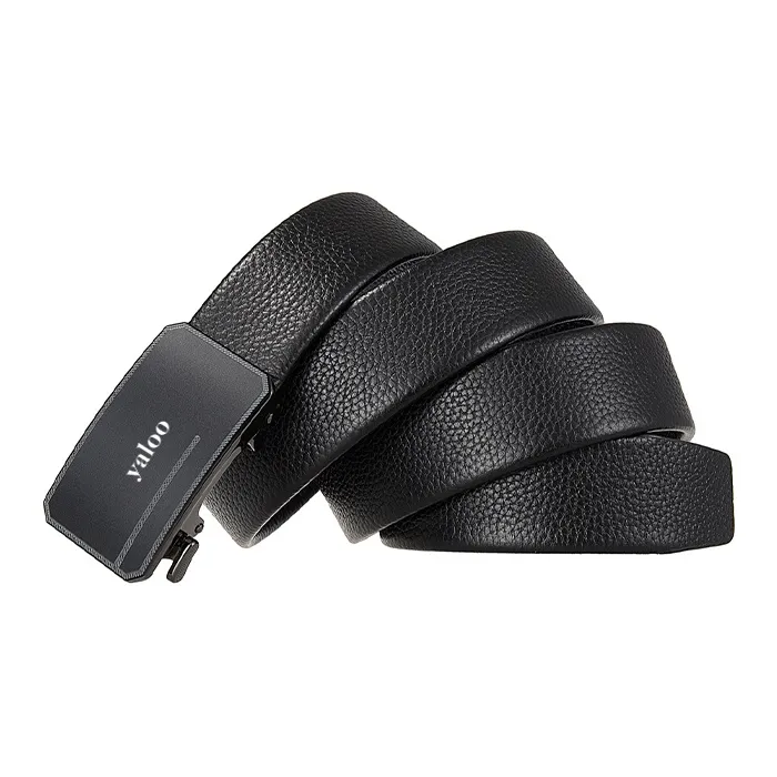 Yalu Top Grain Cow Leather Belts Men's Width 3.5CM-2