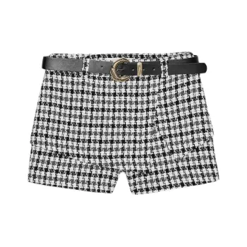 ZARA Casual Shorts Women's Nude/Black