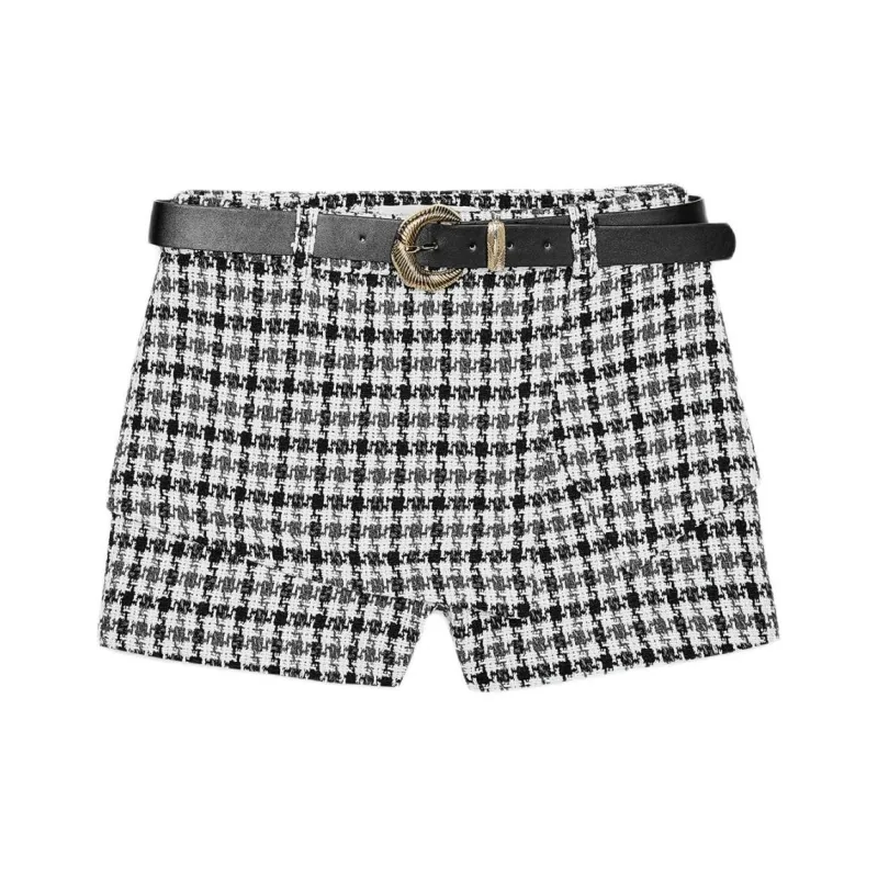 ZARA Casual Shorts Women's Nude/Black-0