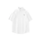 [Starch-Free Shirt]White (Pure White Badge Chest Logo)