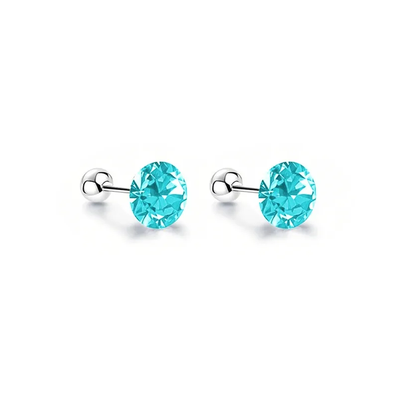 UX Titanium Steel, Ear Care Stud Earrings Unisex Multicolor Strobe Lights Collection-15