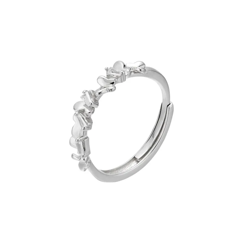 CLARKIA FLOWER 925 Sterling Silver Rings Unisex-0